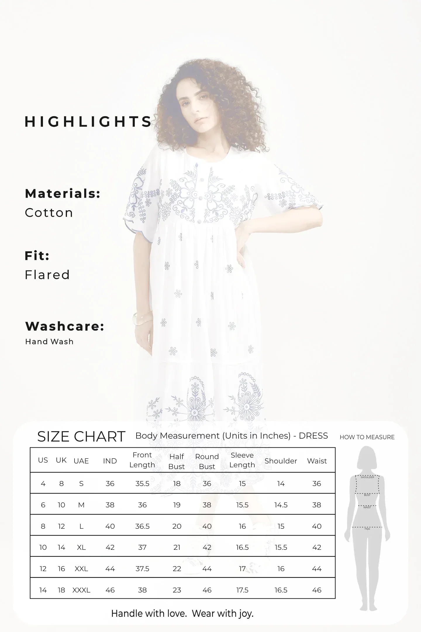 Azure Blossom Cotton White Dress - Meerabella