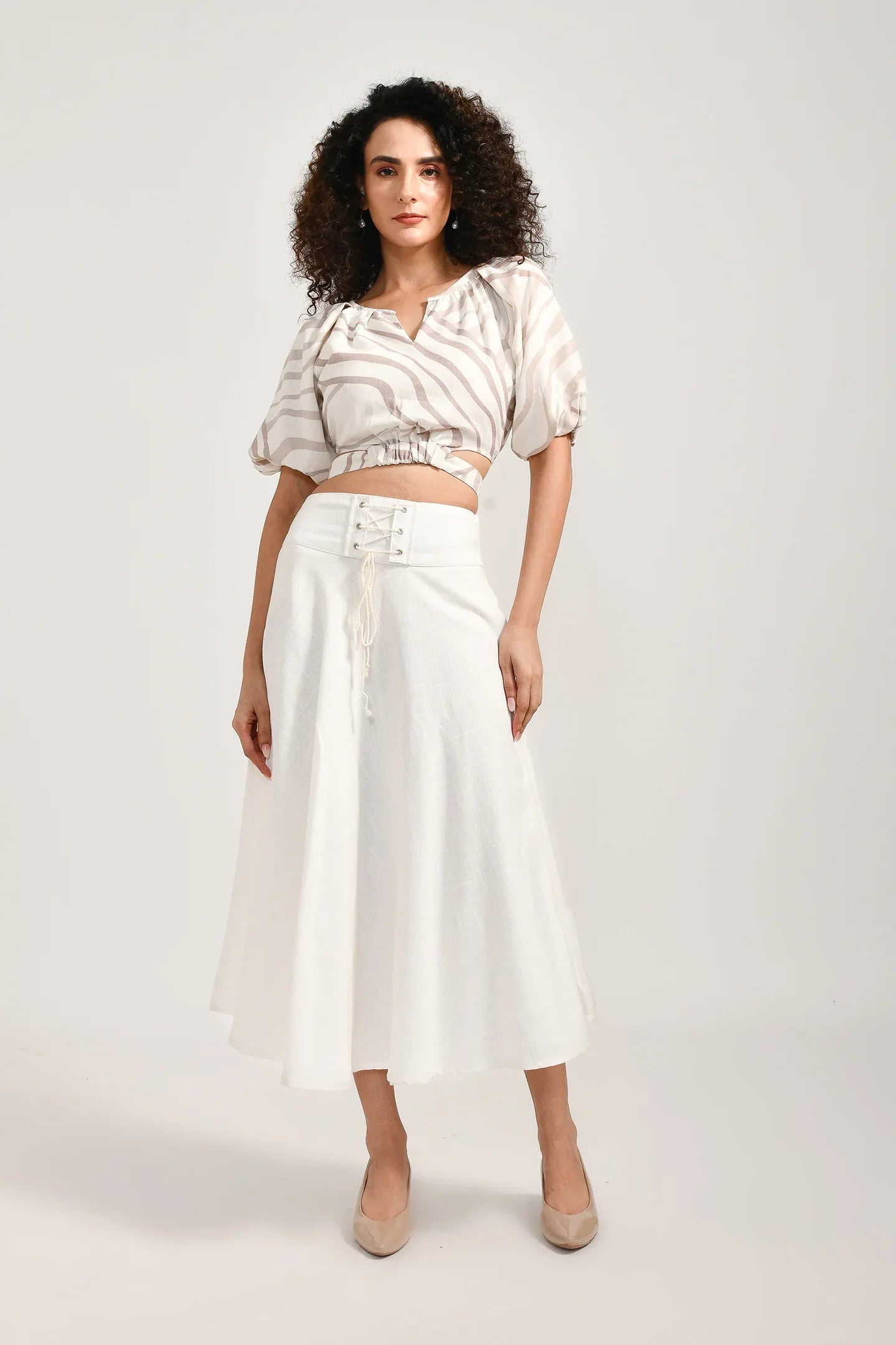 Elegant Contrast Clothing Set - Meerabella