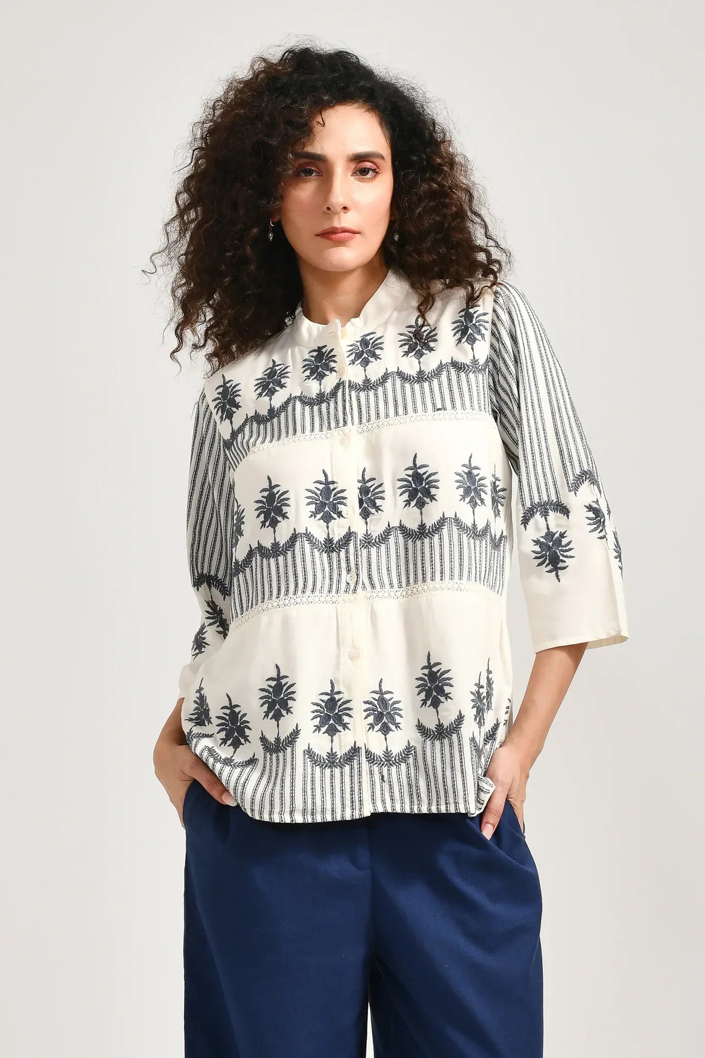 Tropical Breeze Cotton Shirt - Meerabella