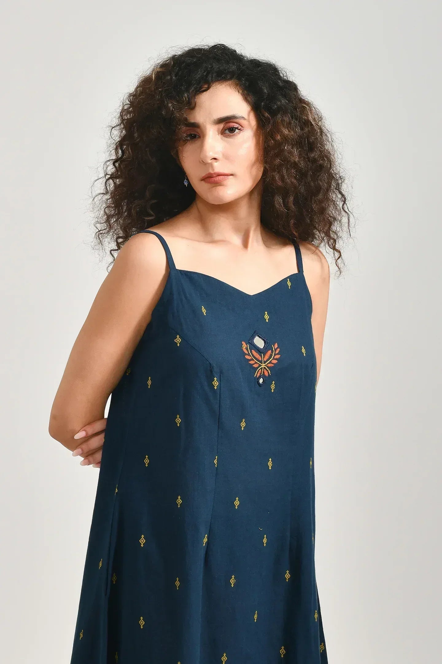 Azure Elegance Blue Cotton Coords Set - Meerabella