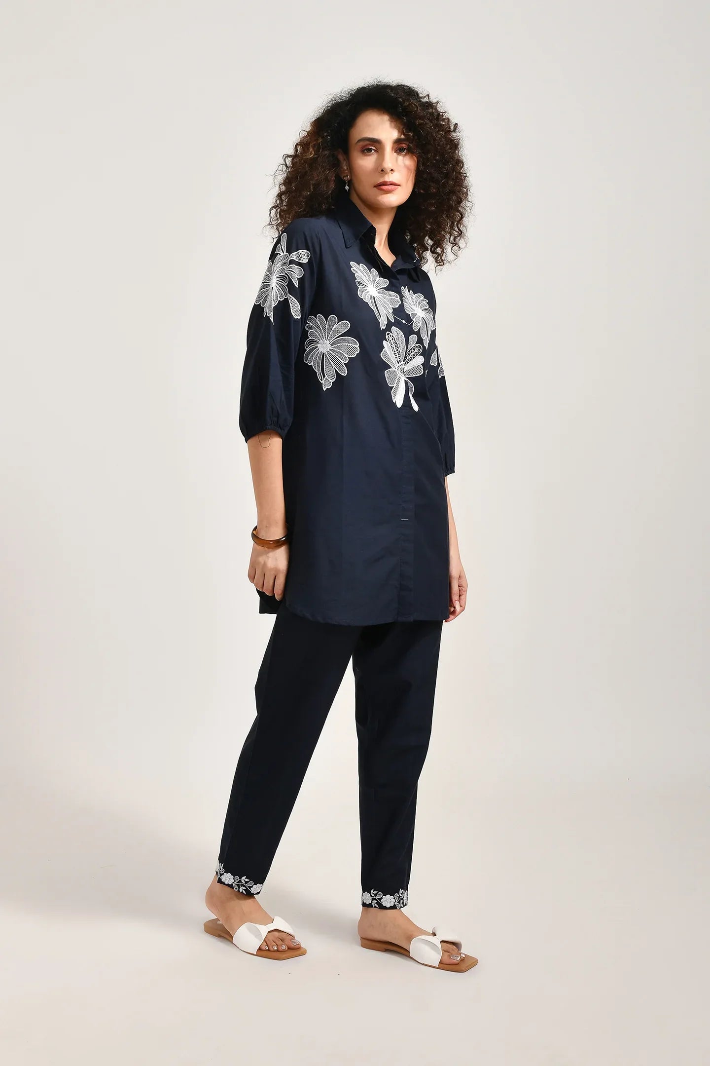 Blue Blossom Cotton Coords Set - Meerabella