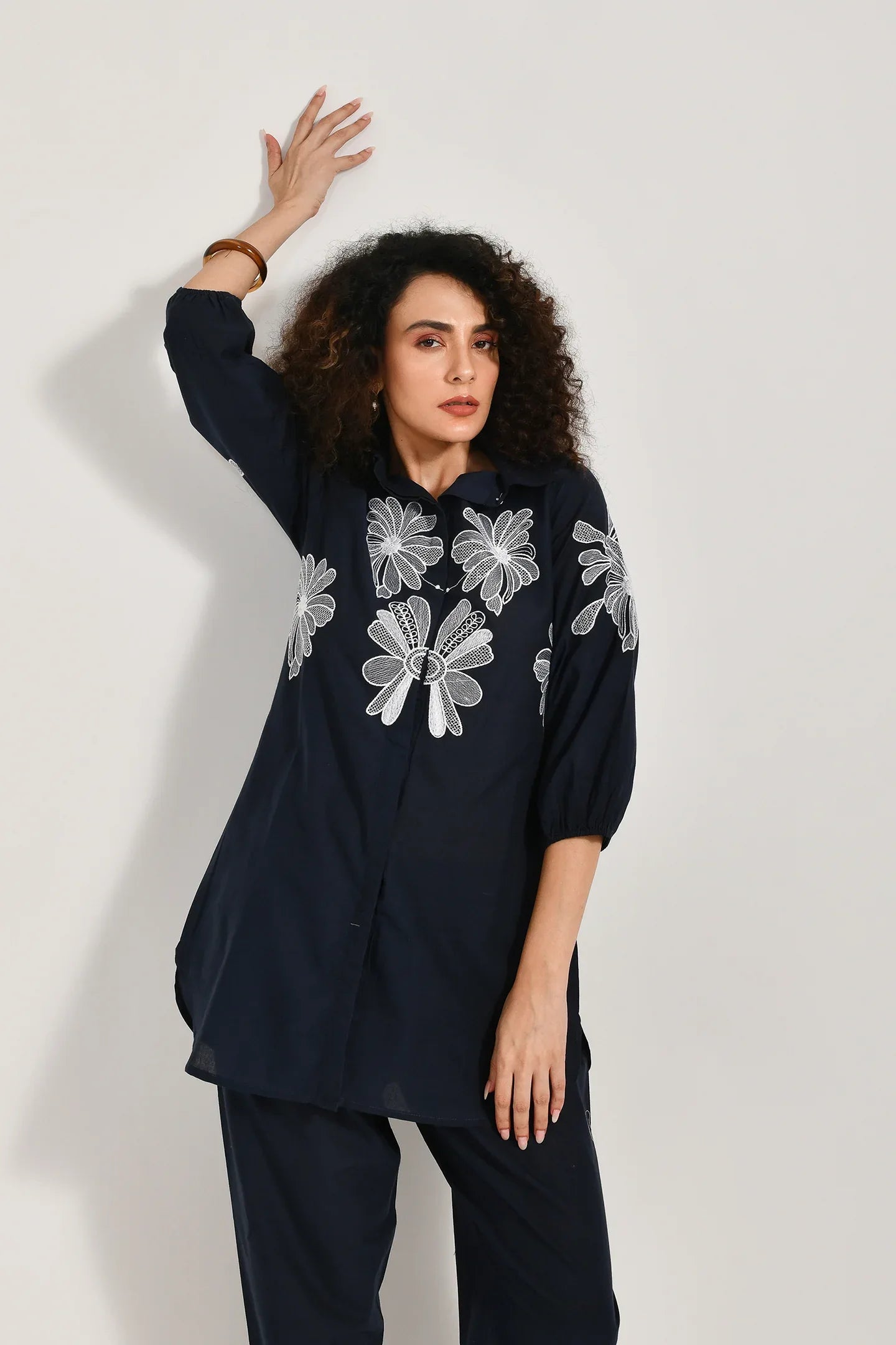 Blue Blossom Cotton Coords Set - Meerabella