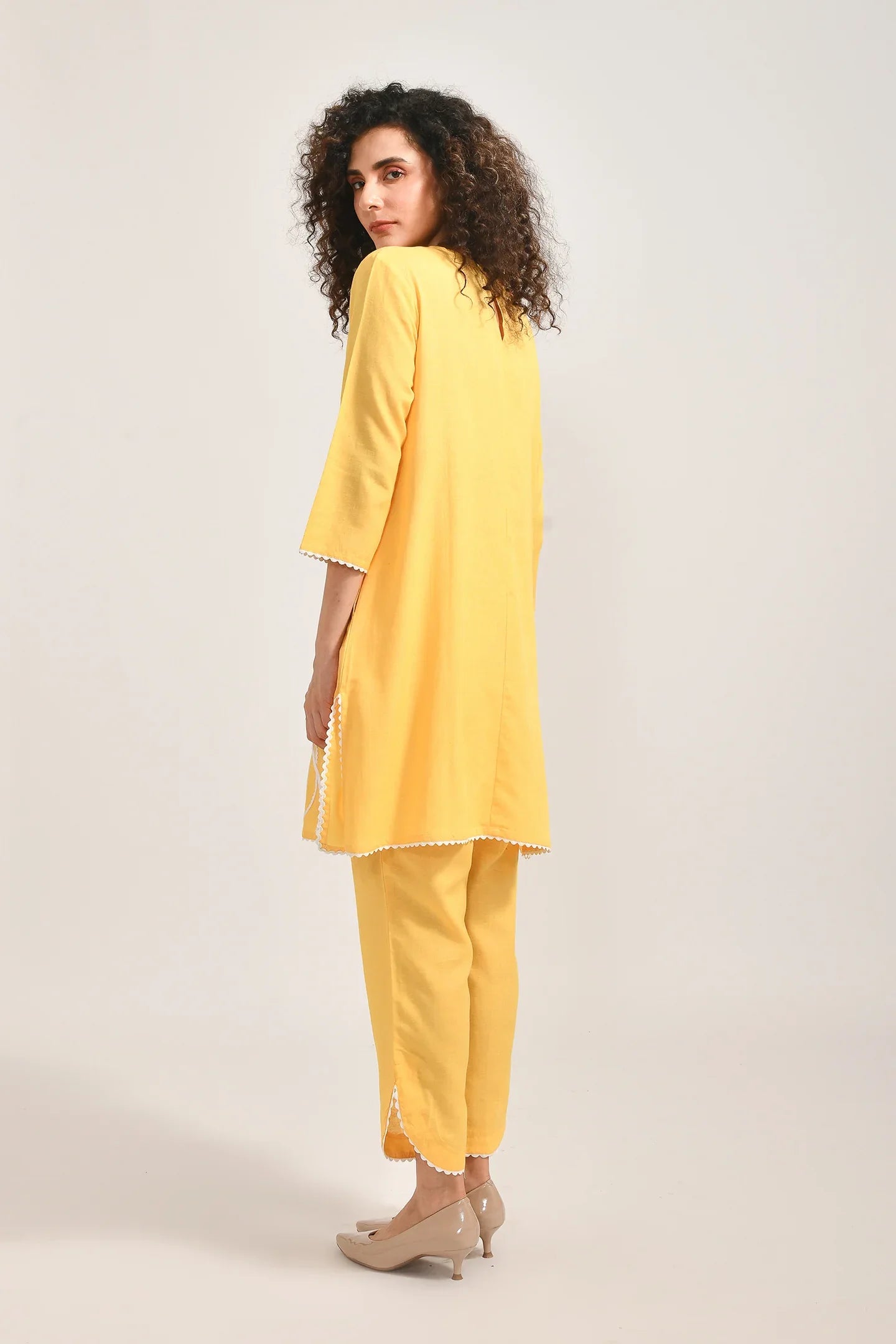 Radiant Yellow Cotton Coords Set - Meerabella