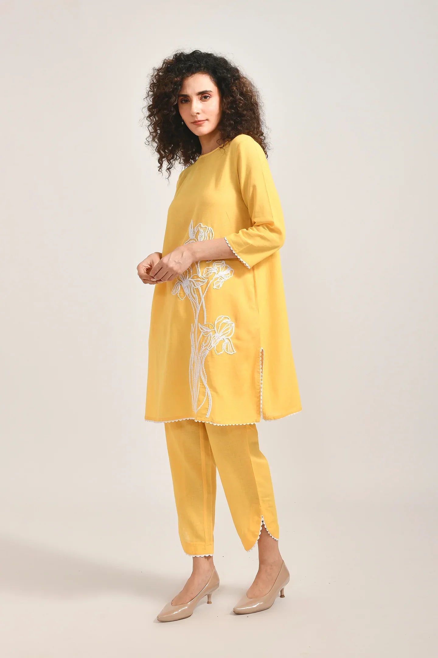 Radiant Yellow Cotton Coords Set - Meerabella