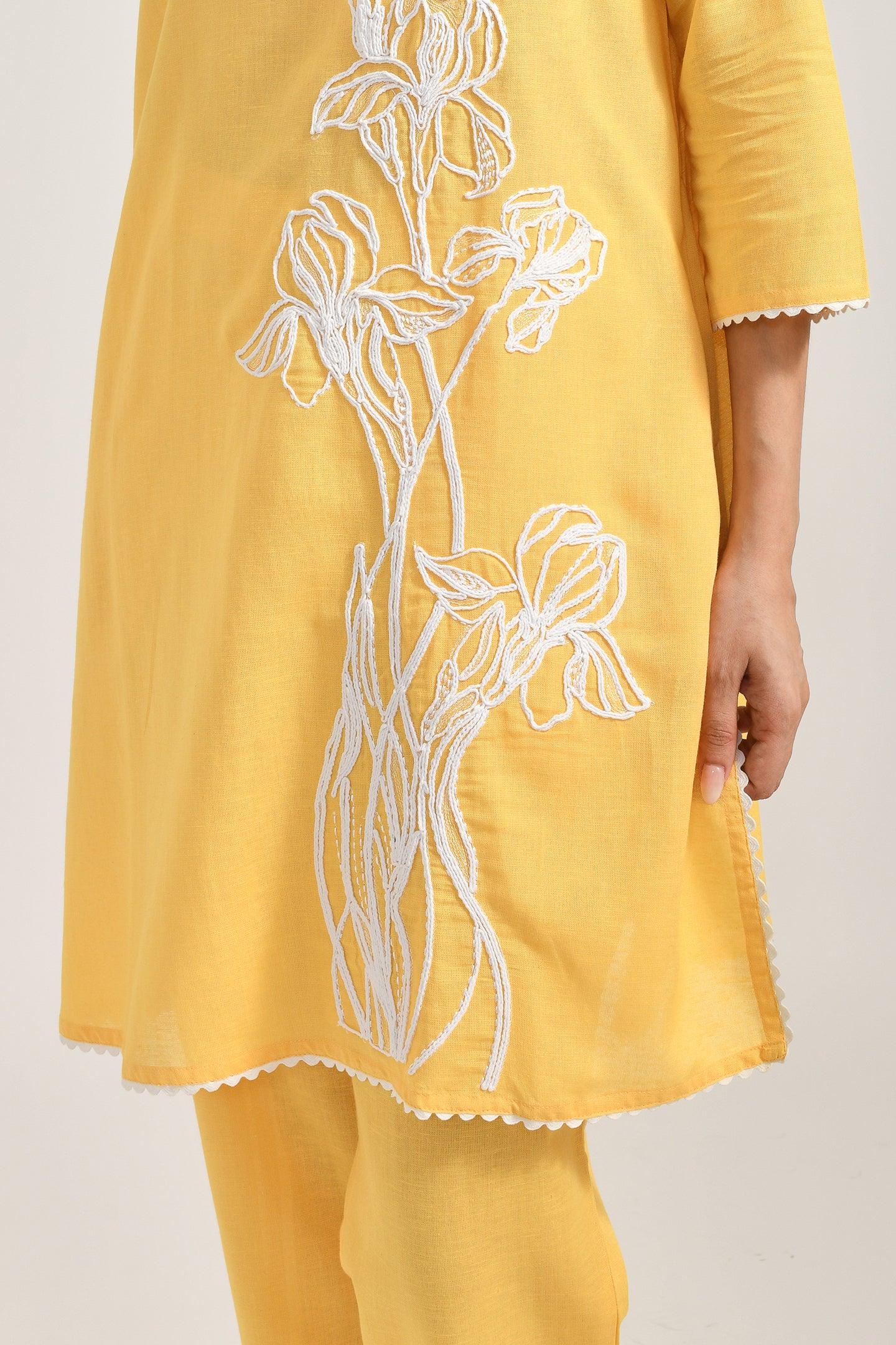 Radiant Yellow Cotton Coords Set - Meerabella