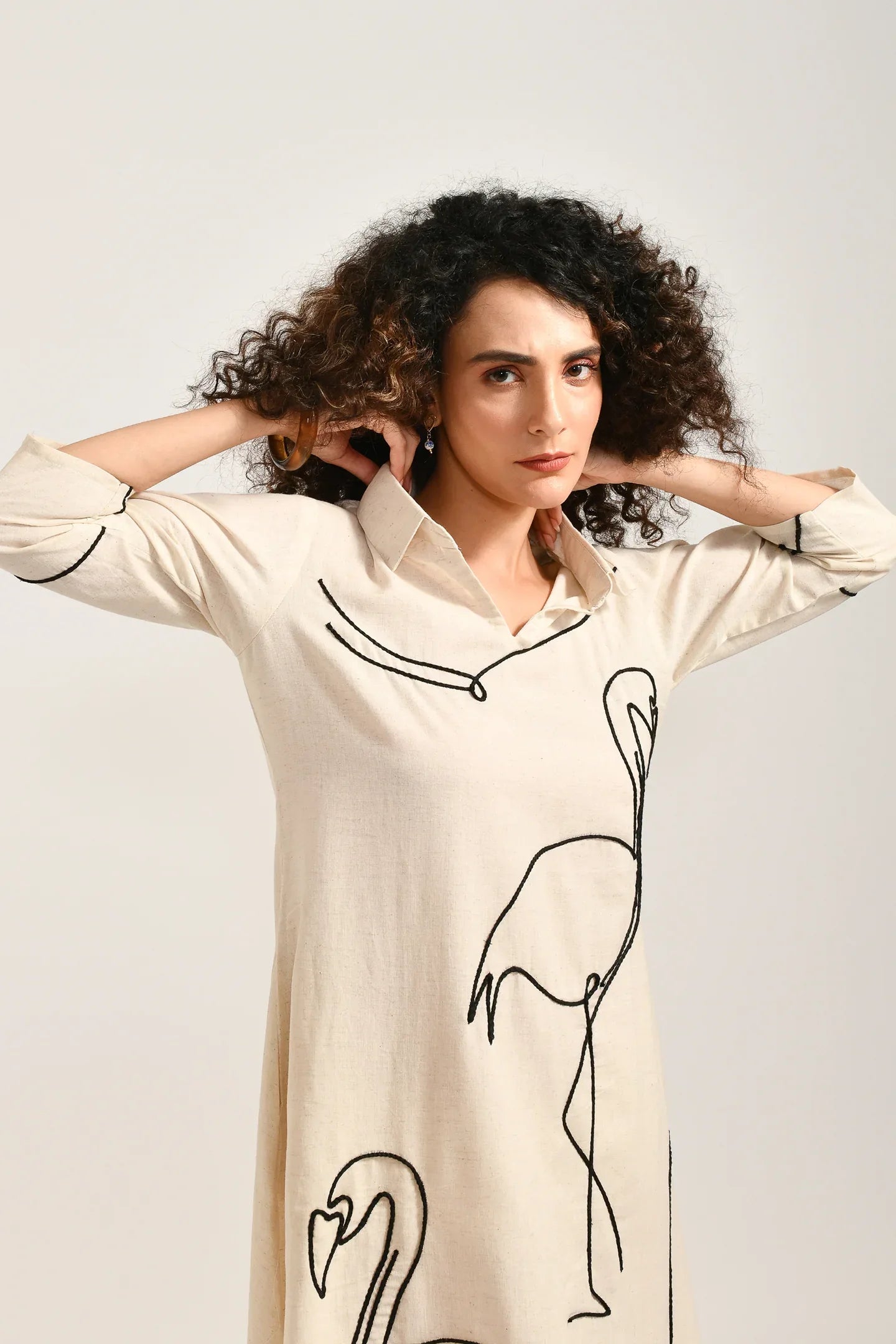 Flamingo Finesse Dress - Meerabella