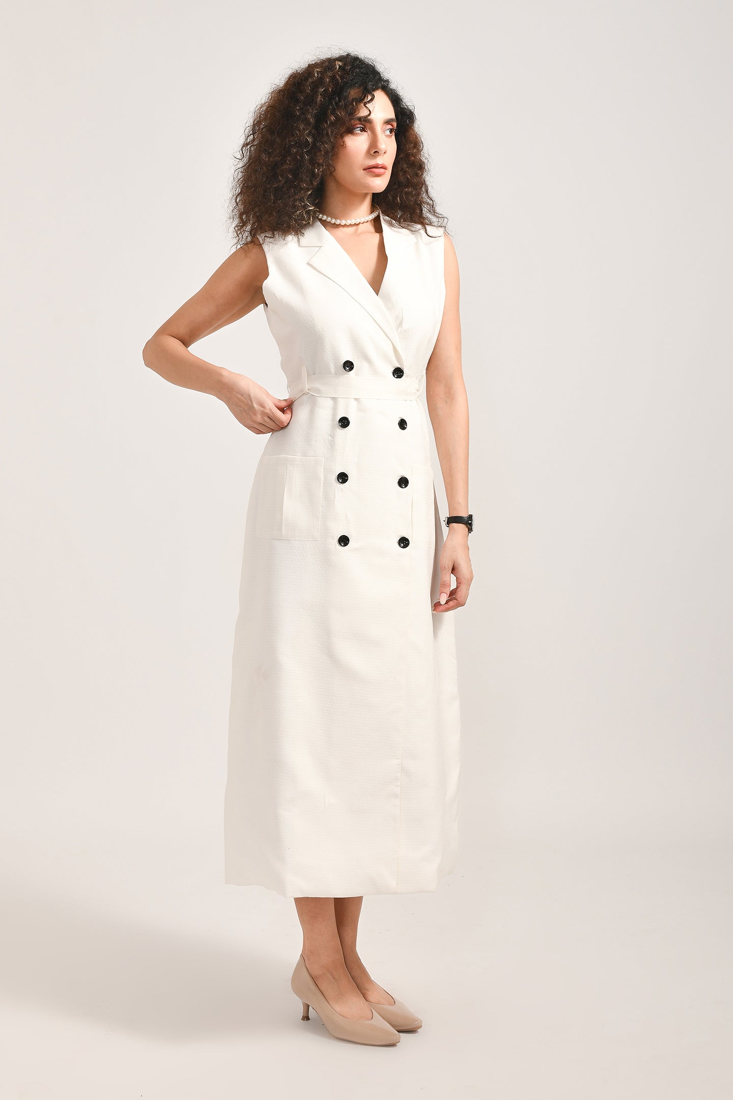 Timeless White Wrap Dress