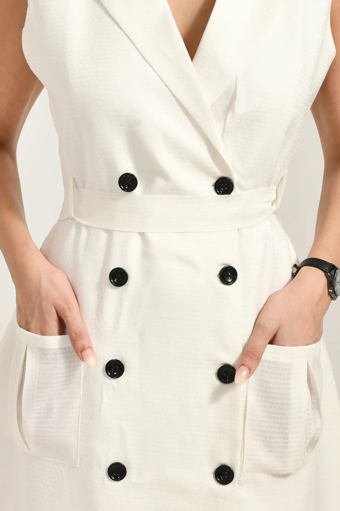 Timeless White Wrap Dress - Meerabella