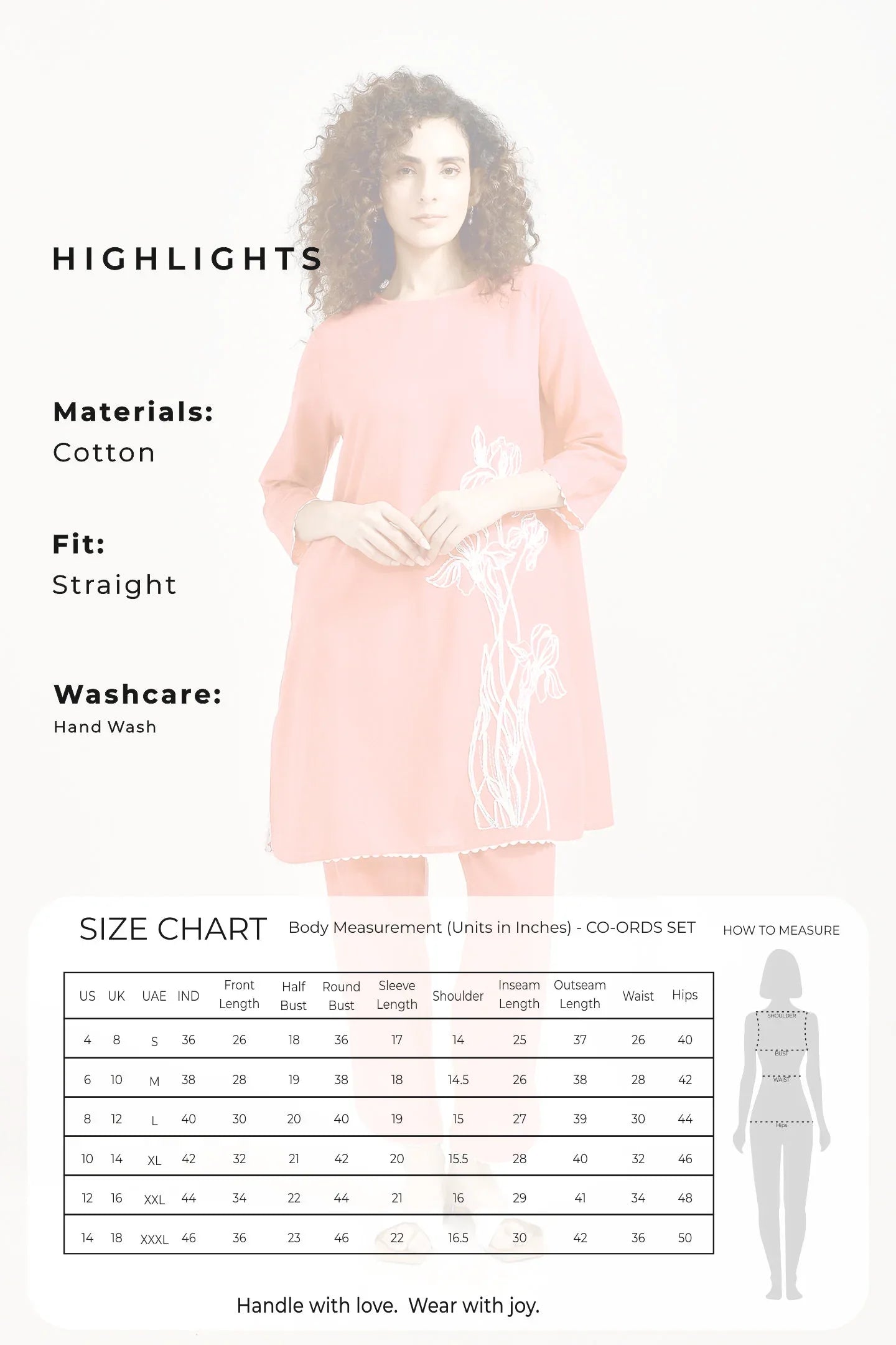 Floral Elegance Pink Cotton Coords Set - Meerabella