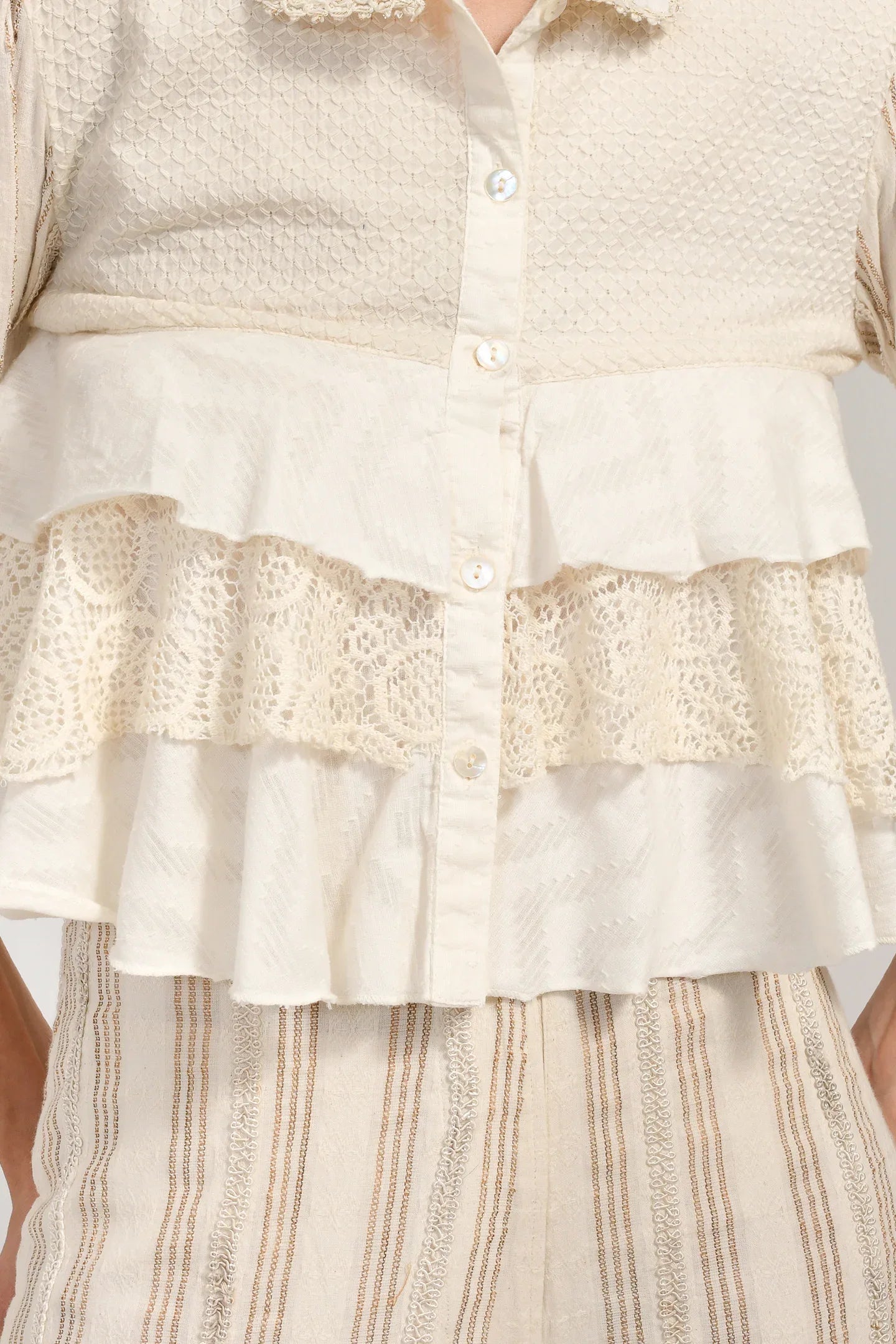 Creamy Bliss Cotton Coords Set - Meerabella