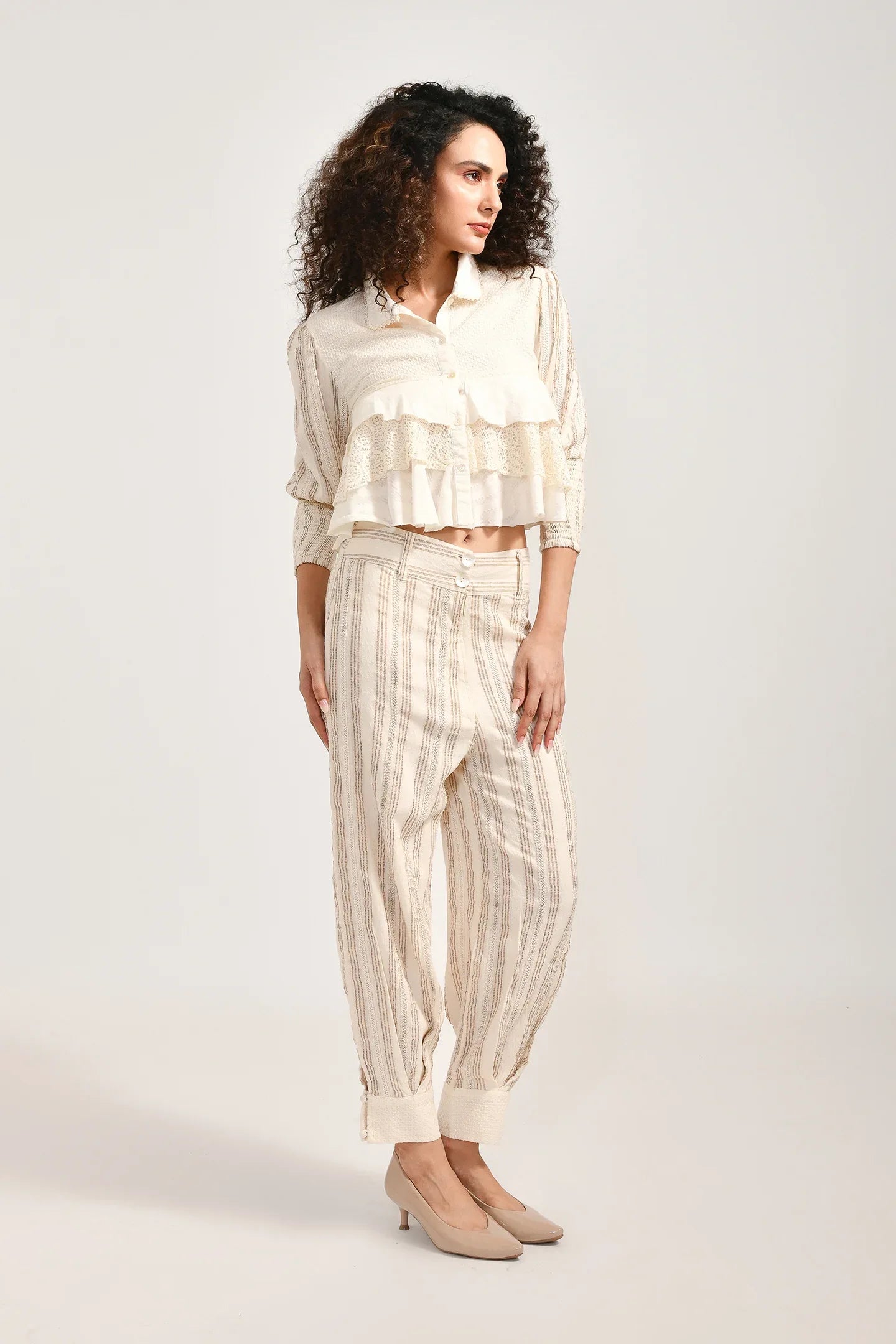 Creamy Bliss Cotton Coords Set - Meerabella