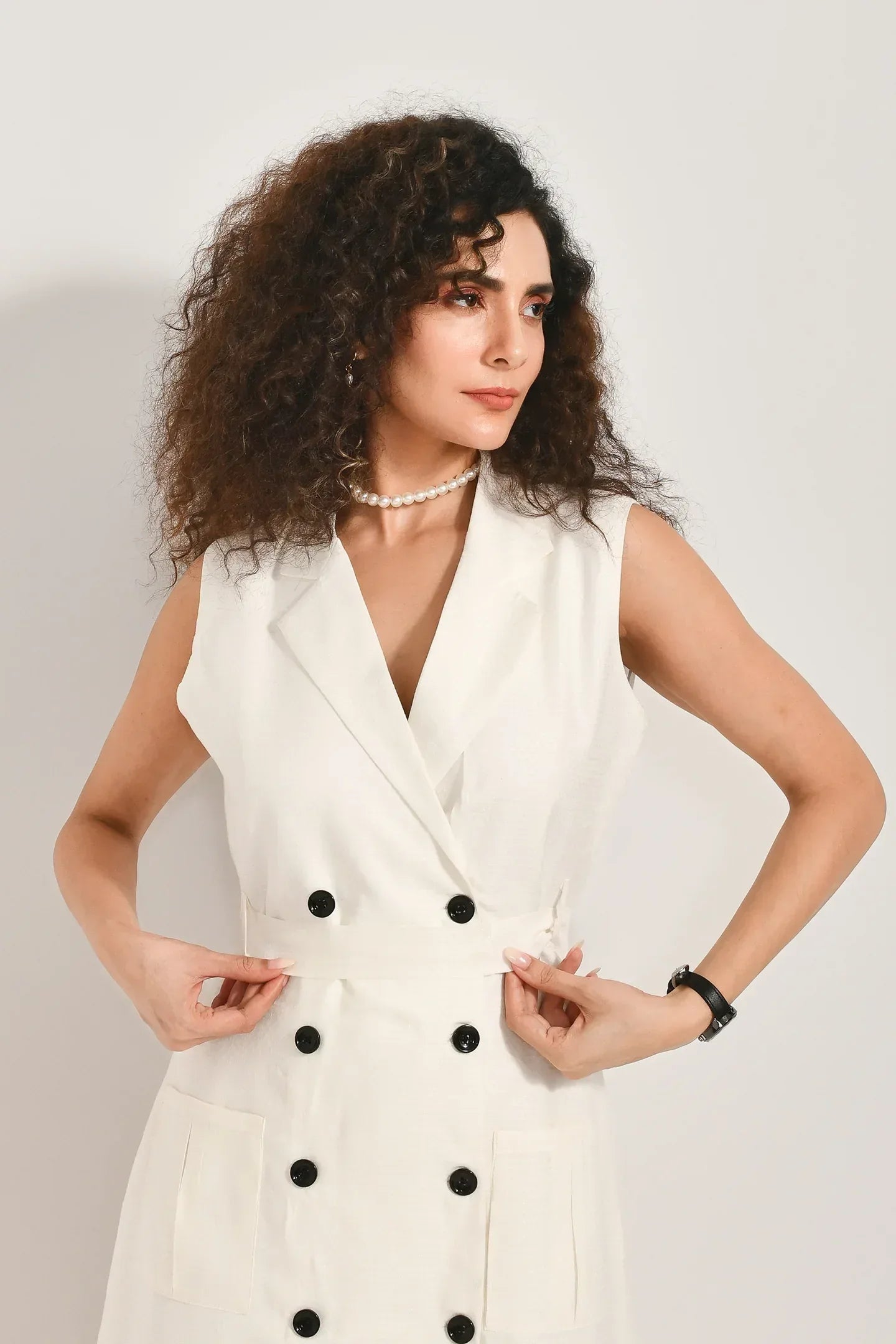 Timeless White Wrap Dress - Meerabella