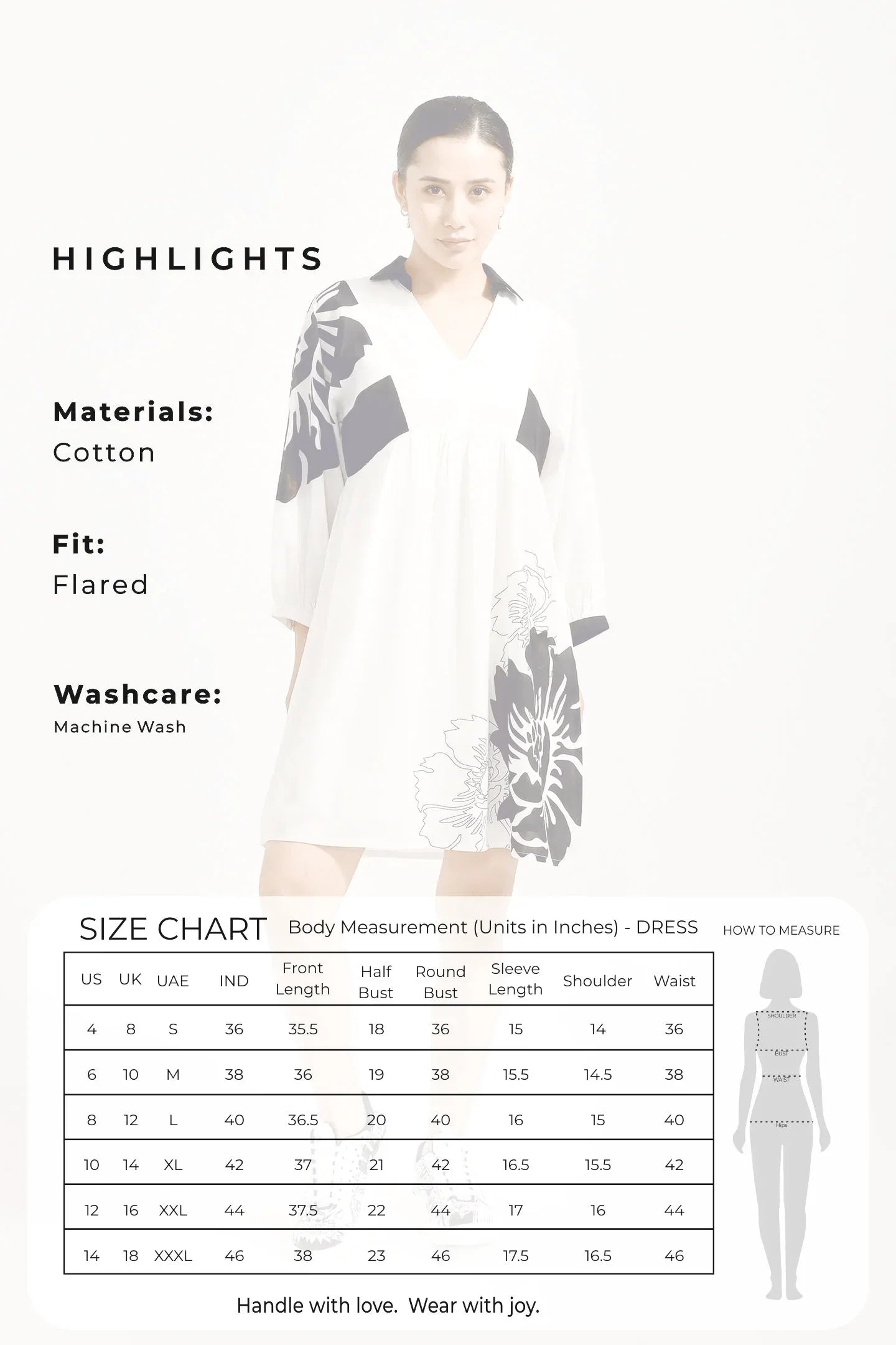 Cotton Petal Print White Dress - Meerabella
