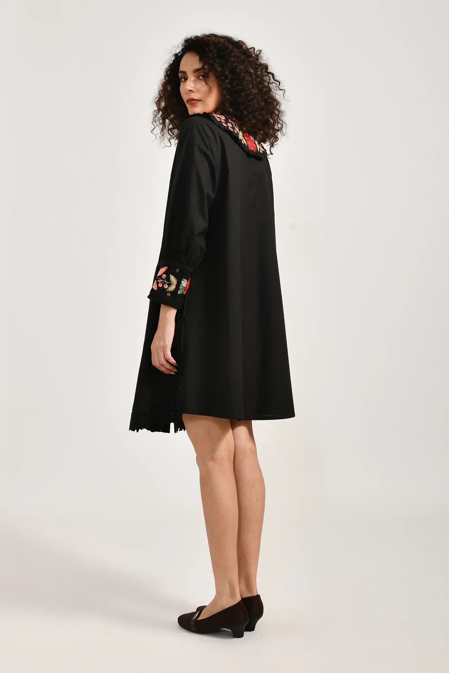 Midnight Petal Delight Dress - Meerabella