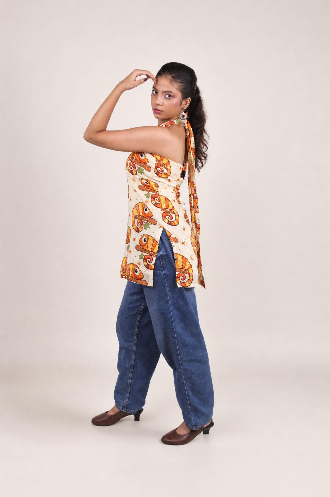 Chameleon Block Print Kurti