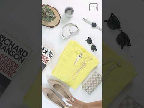 Bright Blossom Cotton Yellow Dress - Meerabella