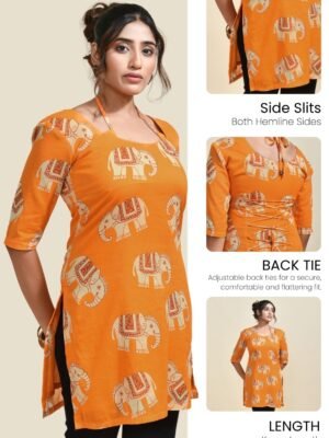 4 MEERABELLA Women Printed A-line Kurta