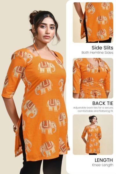 4 MEERABELLA Women Printed A-line Kurta