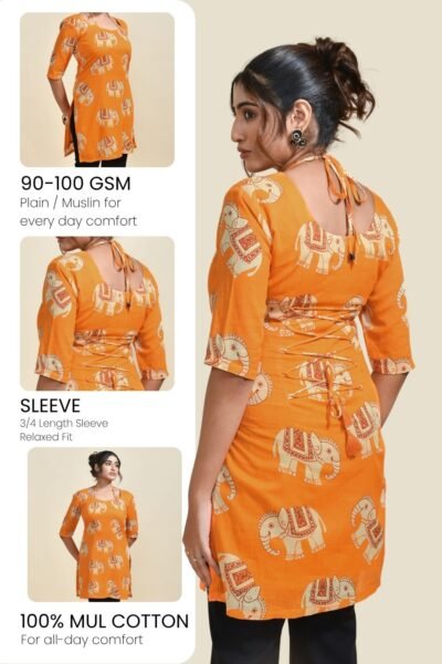 5 MEERABELLA Women Printed A-line Kurta