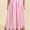 MEERABELLA Printed Women Regular Pink Skirt