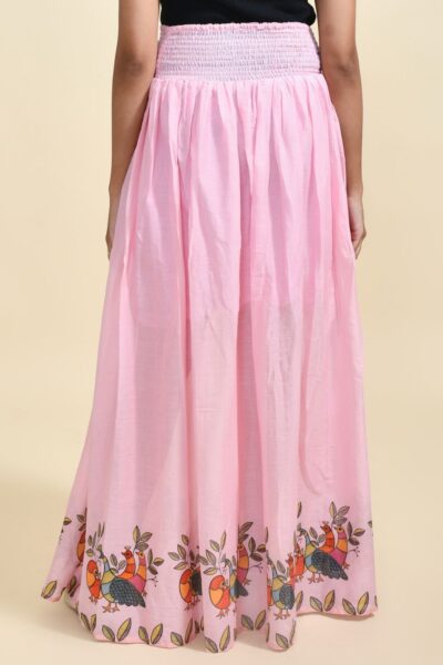 MEERABELLA Printed Women Regular Pink Skirt