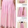 MEERABELLA Printed Women Regular Pink Skirt