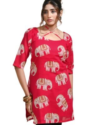 25 MEERABELLA Women Printed A-line Kurta