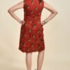 MEERABELLA Women A-line Red Knee Length Dress
